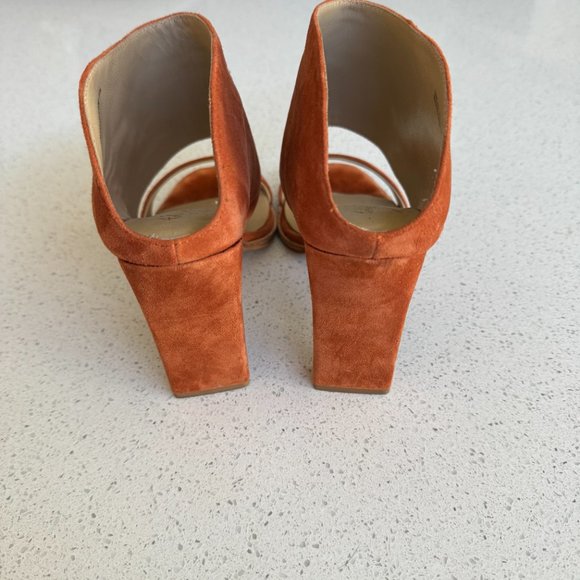 42 Gold Linx Heeled Slides in Mecca Tan 8.5W - Picture 7 of 11